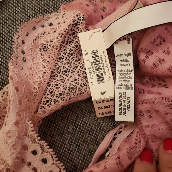 BUY 1 GET 1 FREE NWT VICTORIA SECRET PINK LACE BRA - Picture 6 of 6